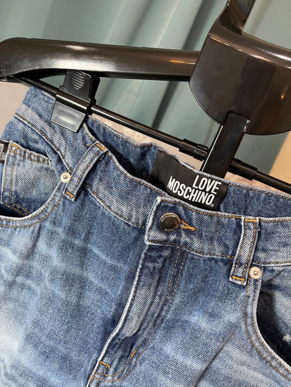 Love Moschino Light Blue Flare Jeans size 27